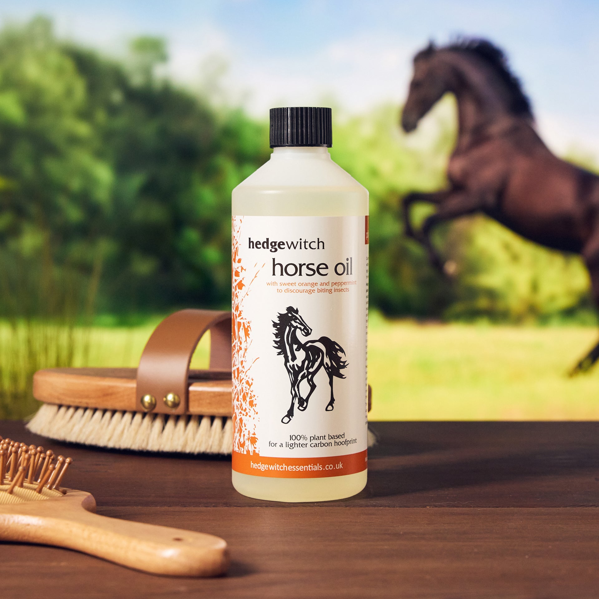 horse oil with sweet orange and peppermint, 500ml