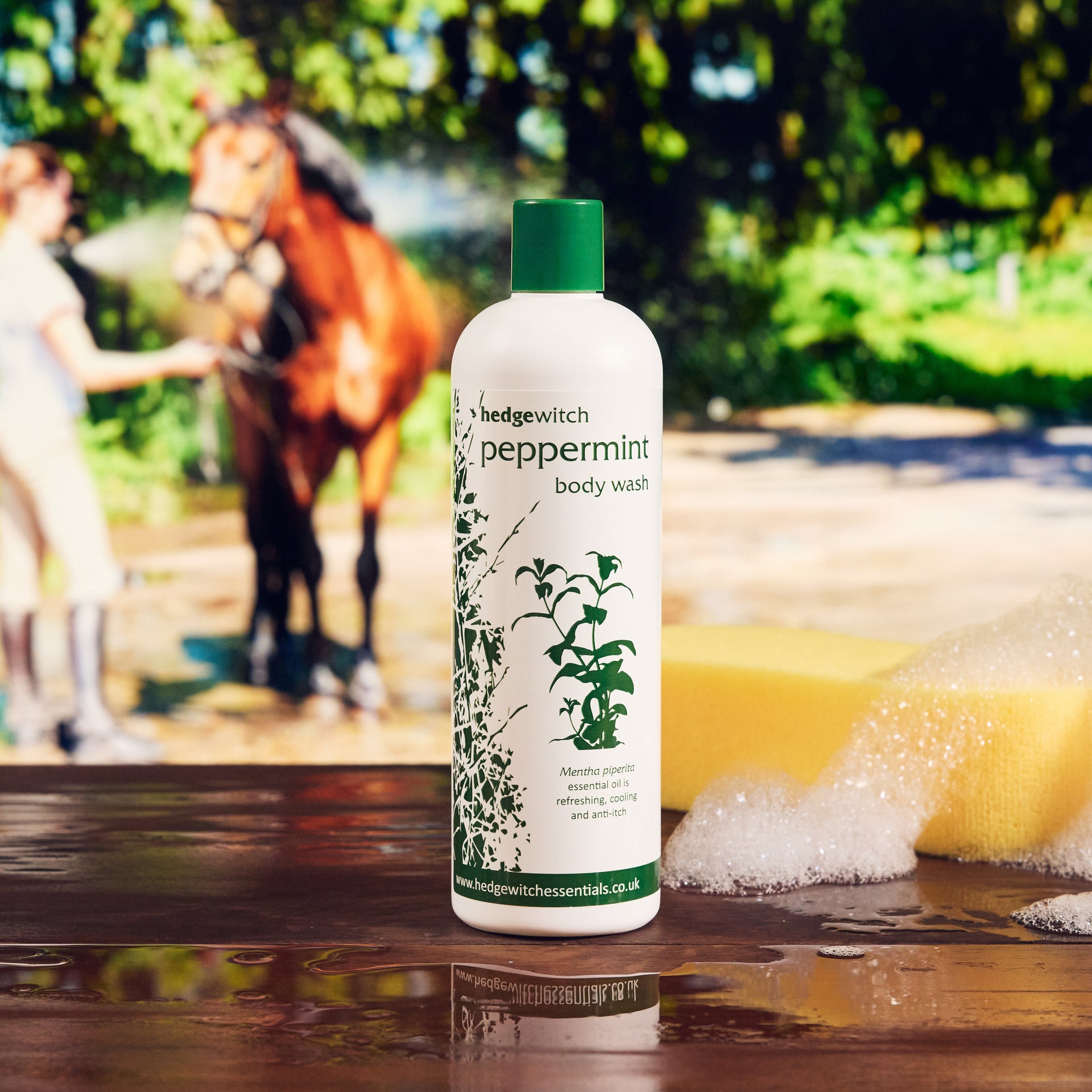 natural peppermint body wash, 500ml